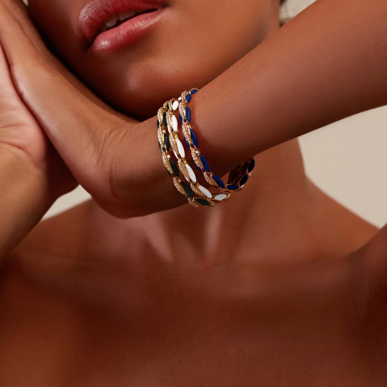 Bracelets | Enamel Collection>Melissa Kaye ADA BRACELET (Enamel)