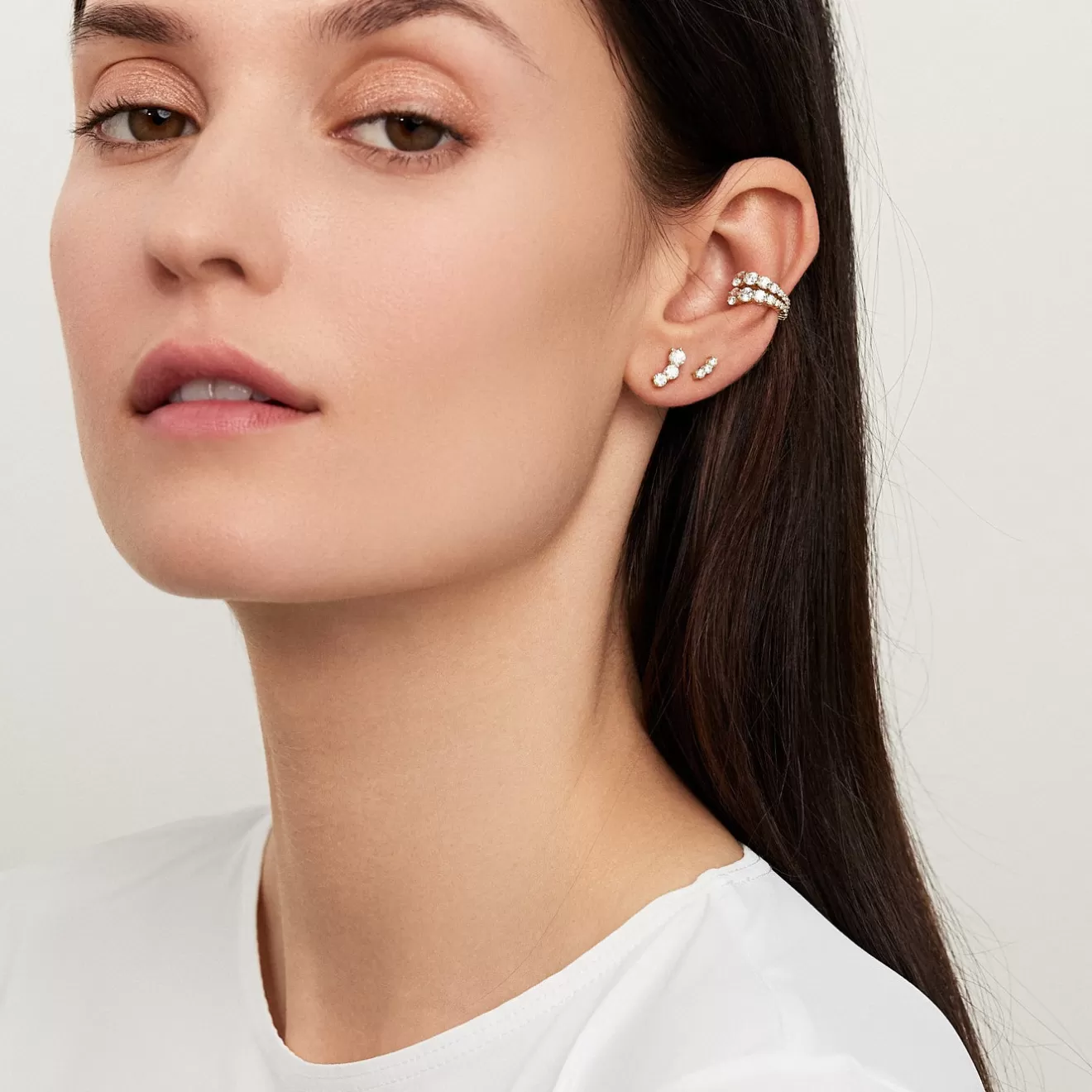 Earrings>Melissa Kaye ARIA TRIPLET STUD