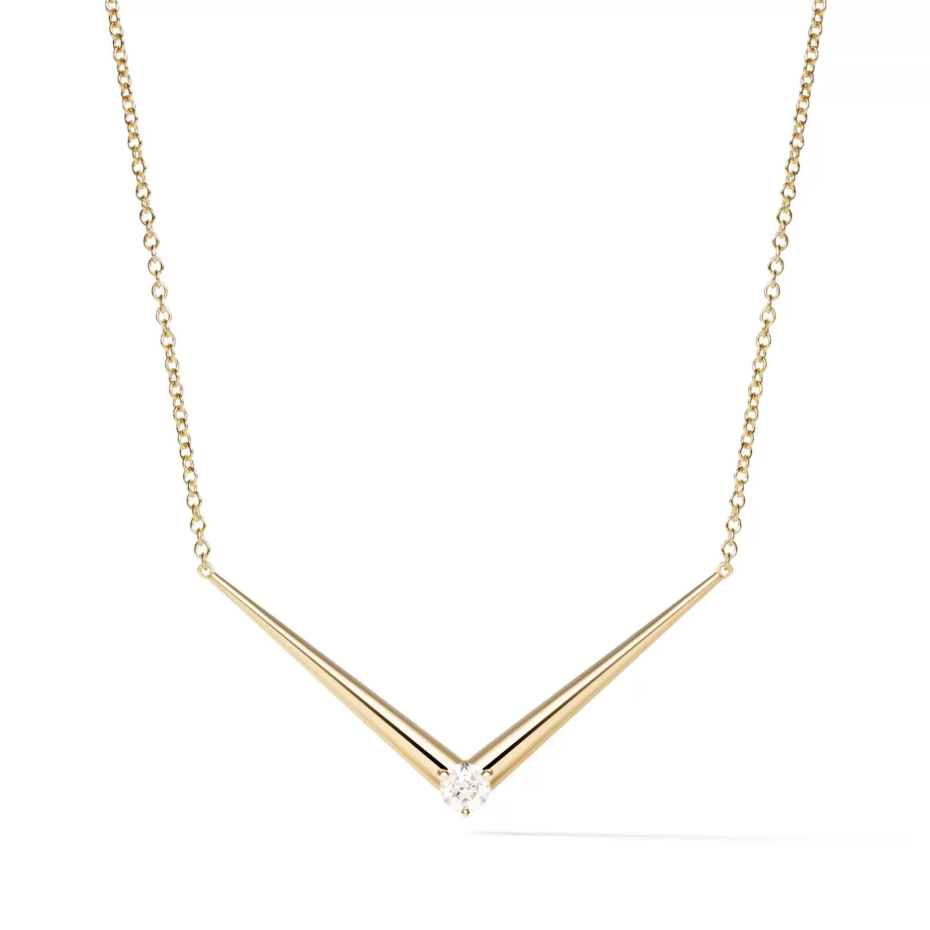 Necklaces>Melissa Kaye ARIA V NECKLACE (Gold)