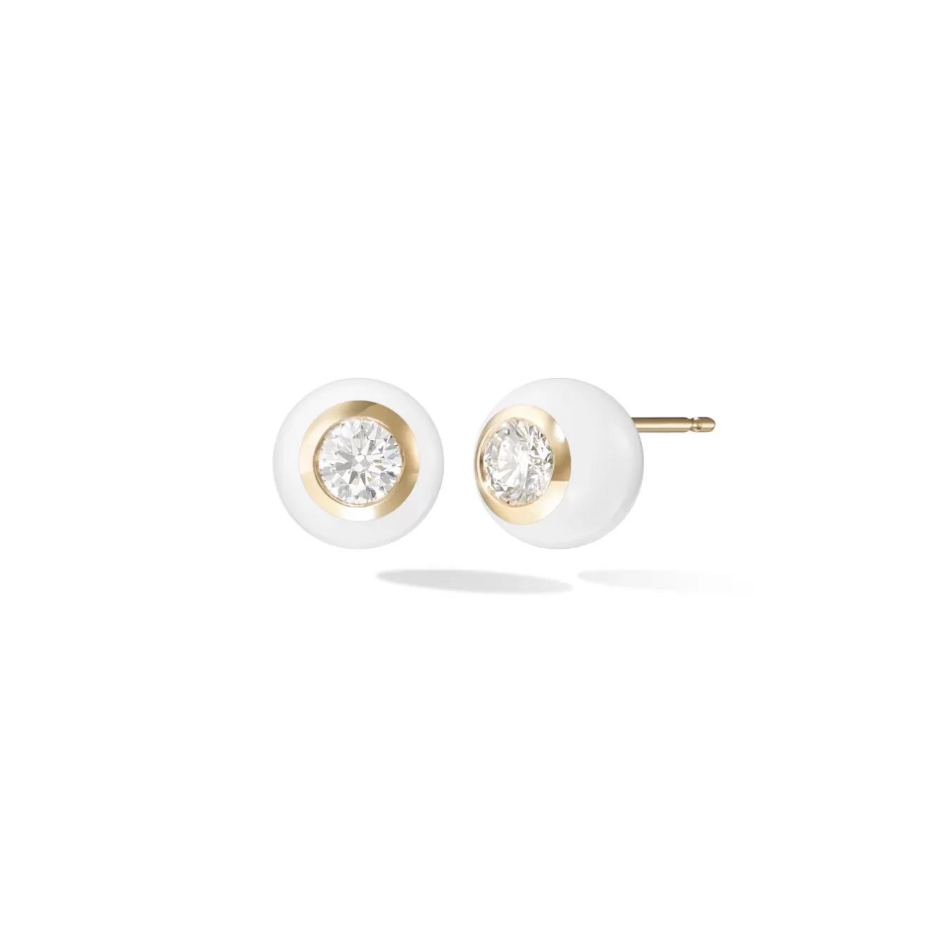 Earrings | Enamel Collection>Melissa Kaye AUDREY STUD Large (Enamel)