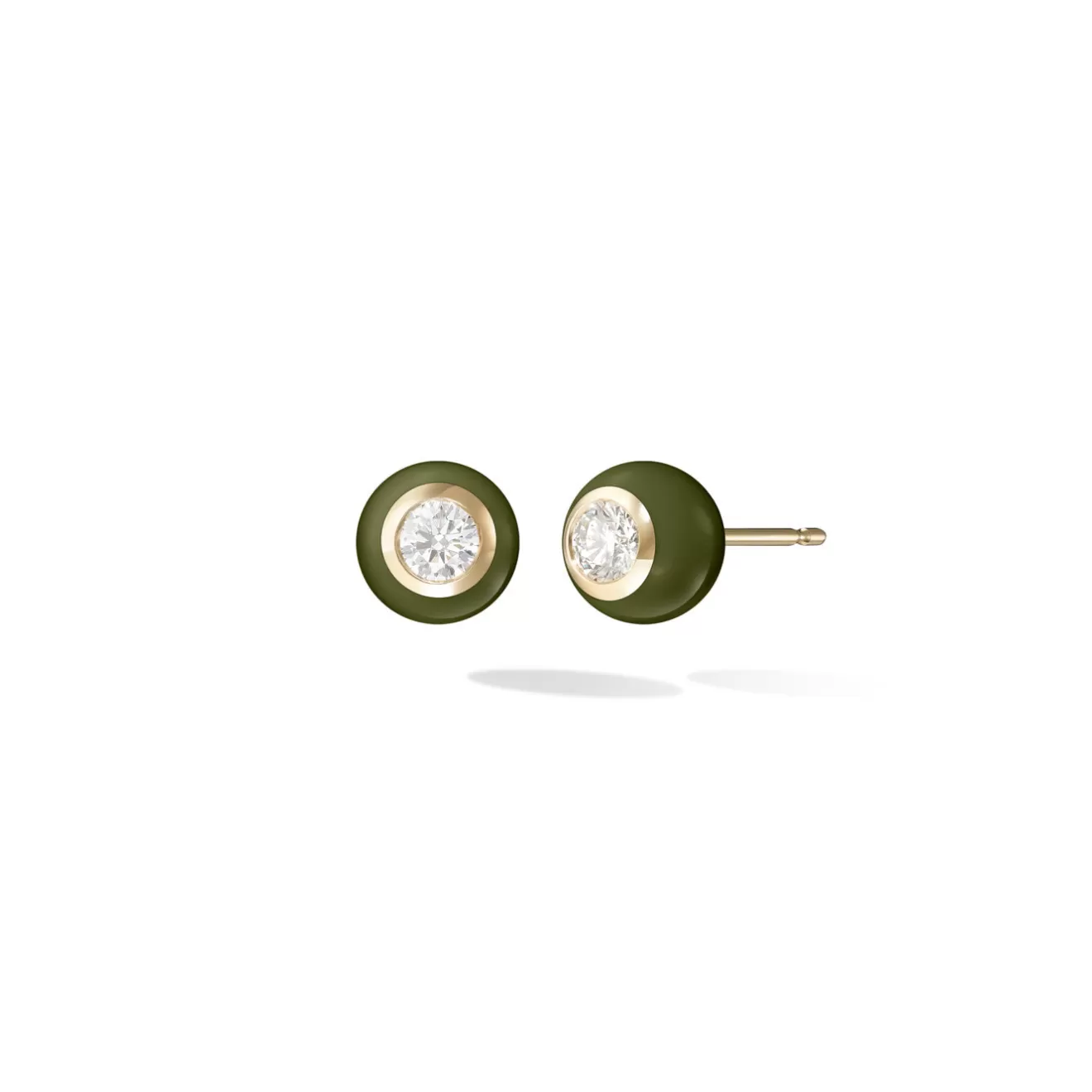 Earrings | Enamel Collection>Melissa Kaye AUDREY STUD Medium (Enamel)