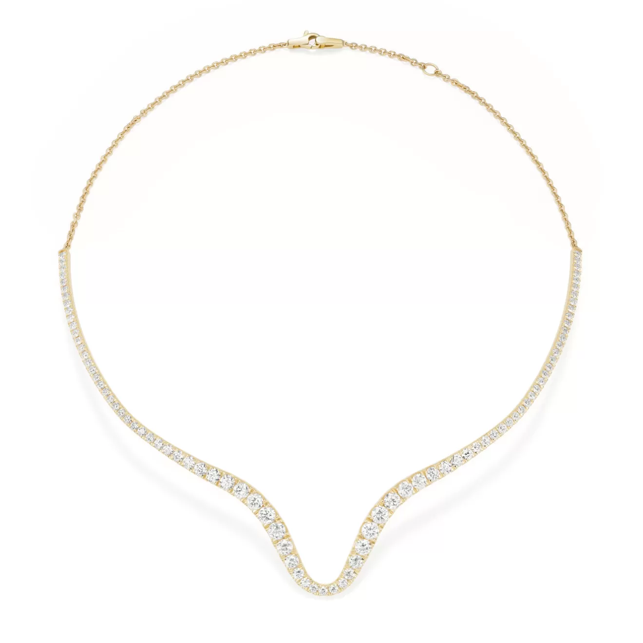 Necklaces>Melissa Kaye CLARA CURVED COLLAR