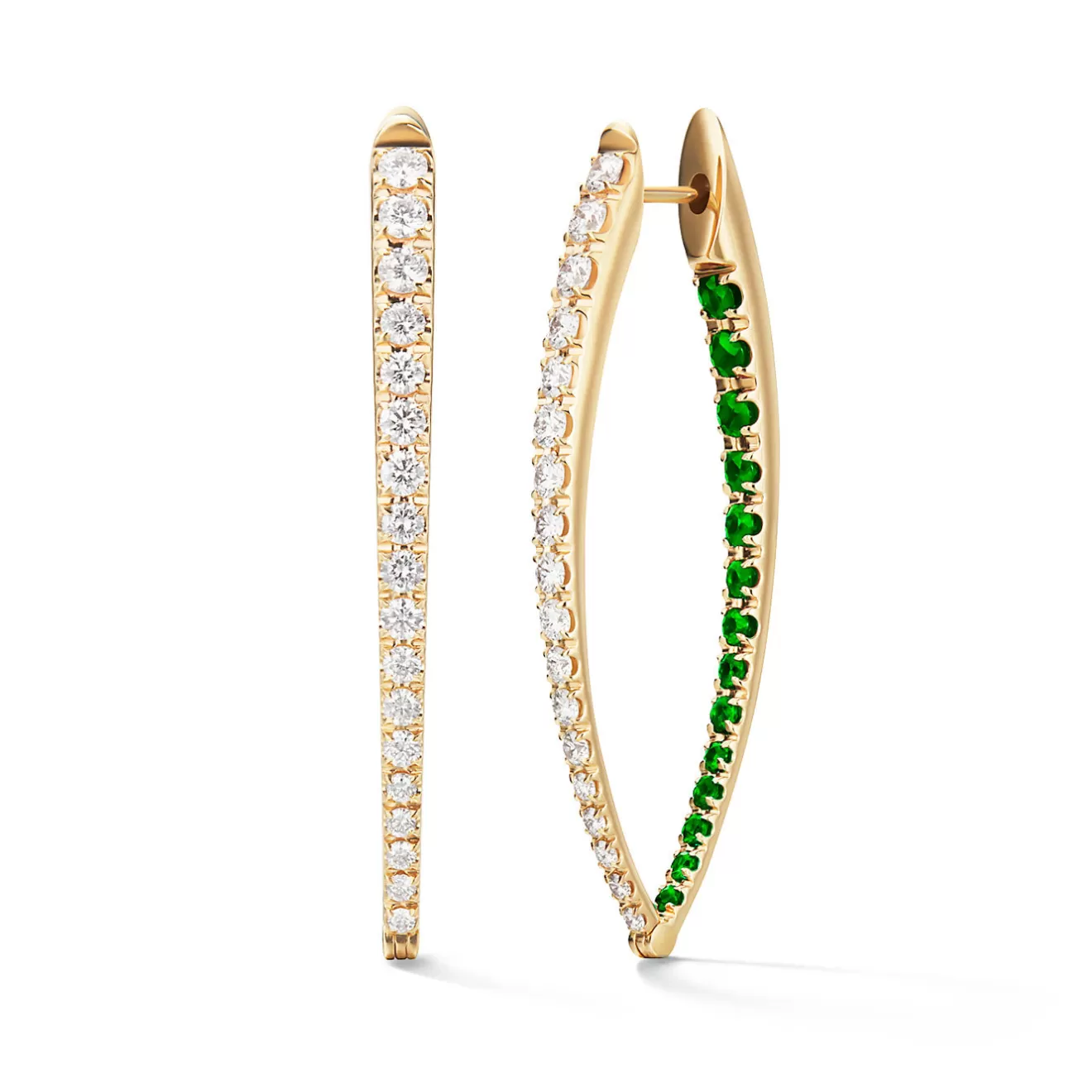 Earrings>Melissa Kaye CRISTINA EARRING Large (Tsavorite Garnet)