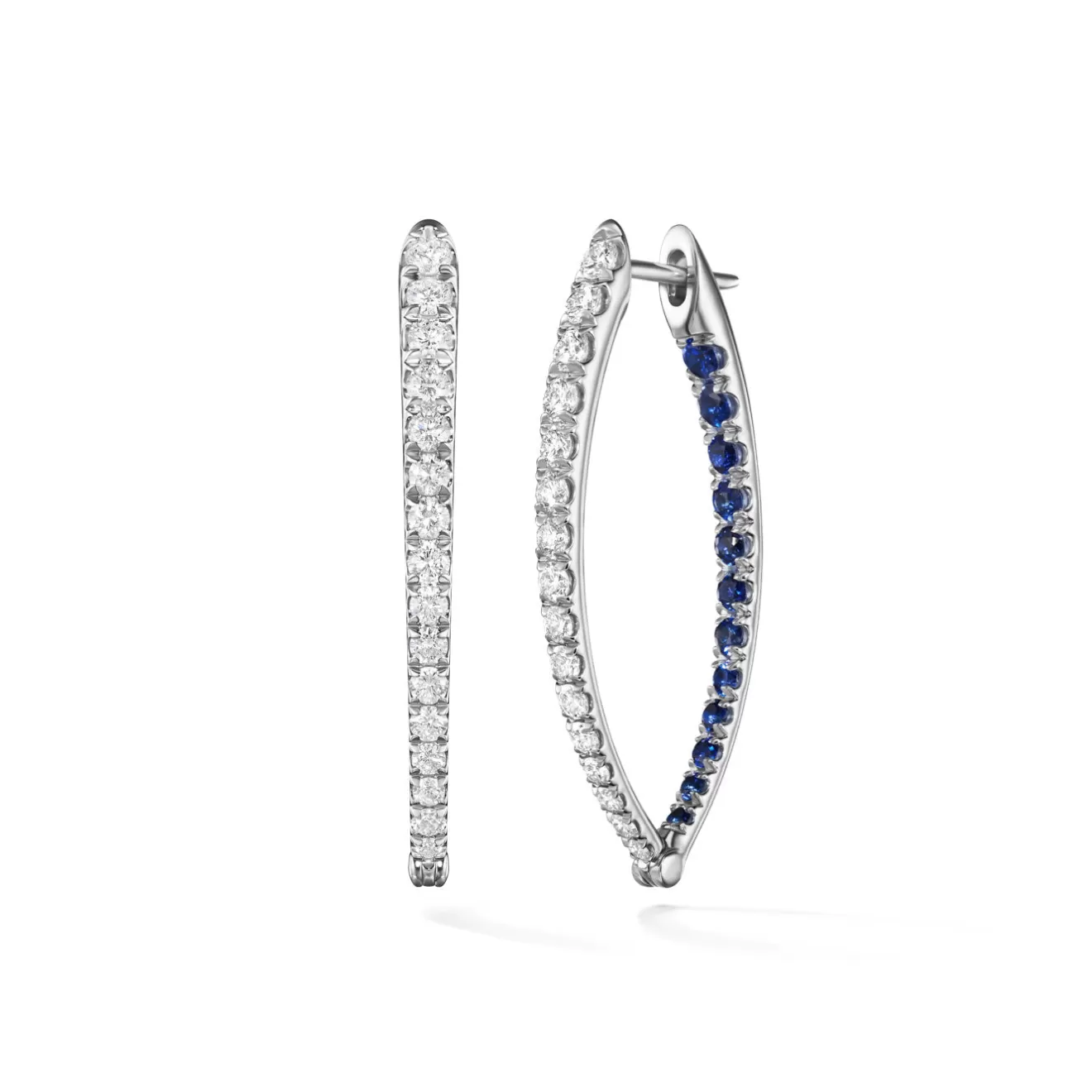 Earrings>Melissa Kaye CRISTINA EARRING Medium (Blue Sapphire)