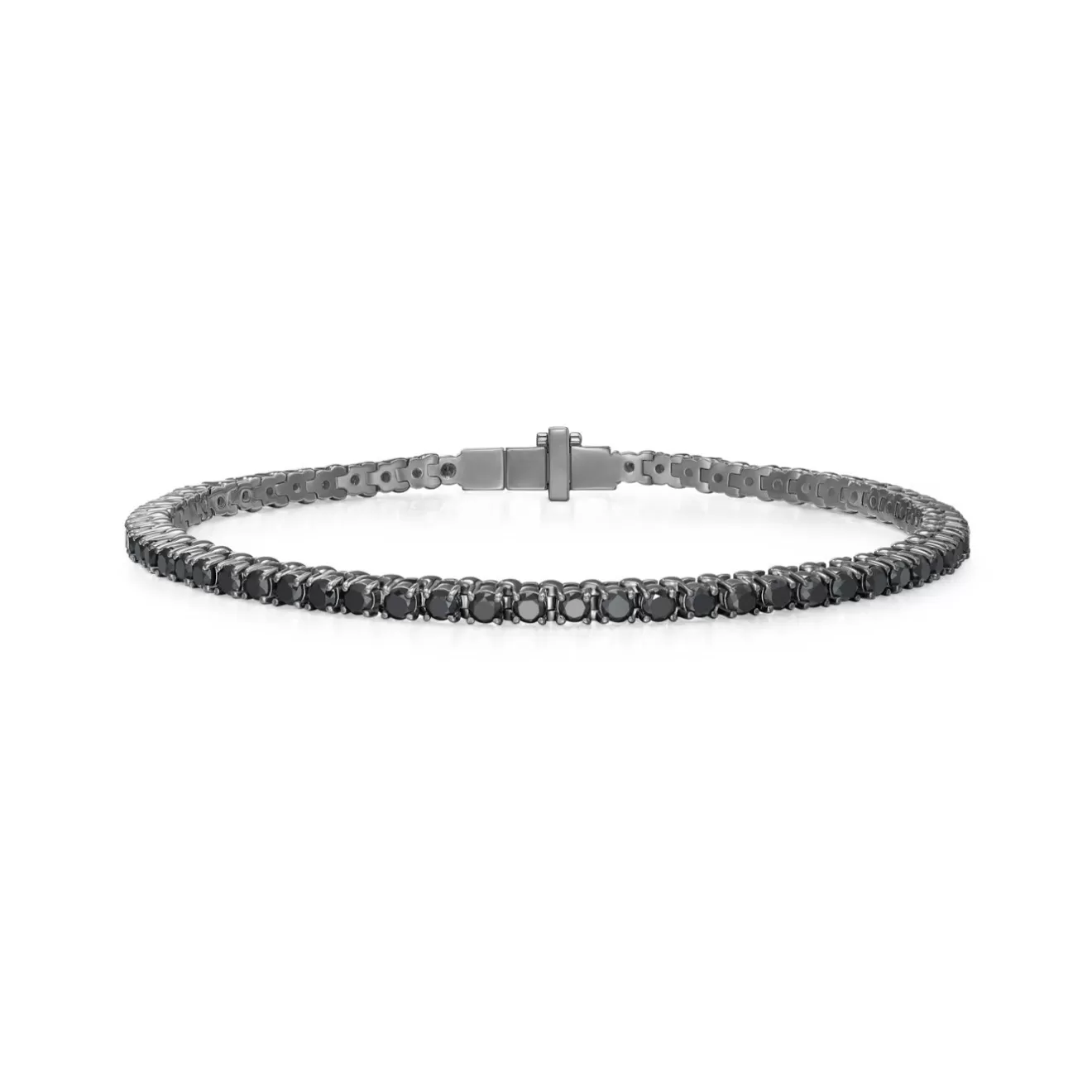 Bracelets>Melissa Kaye LENOX TENNIS BRACELET (Black Diamond)