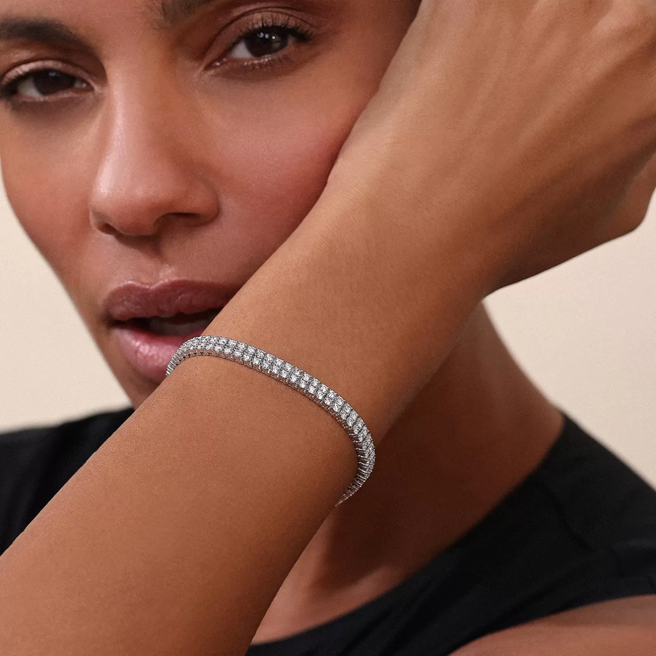 Bracelets>Melissa Kaye LENOX TENNIS BRACELET DOUBLE