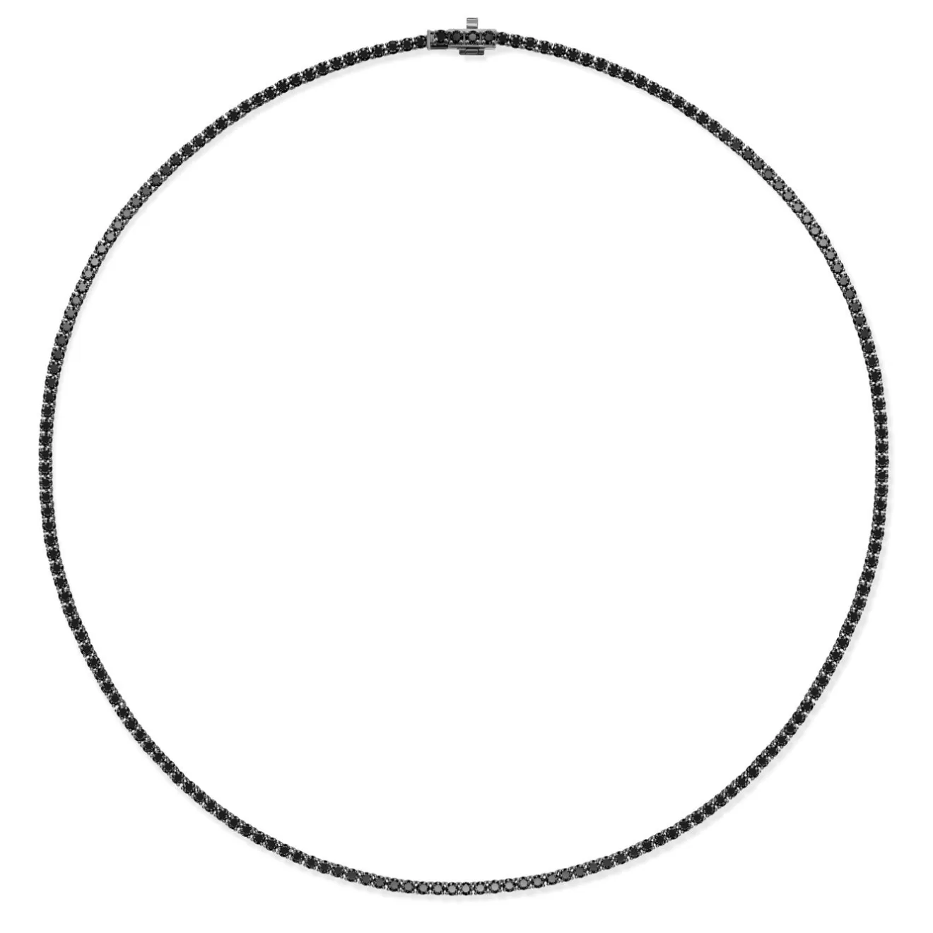 Necklaces>Melissa Kaye LENOX TENNIS NECKLACE (Black Diamond)