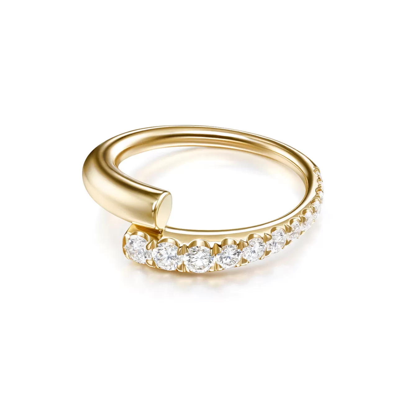 Rings>Melissa Kaye LOLA RING (Partial Diamond)