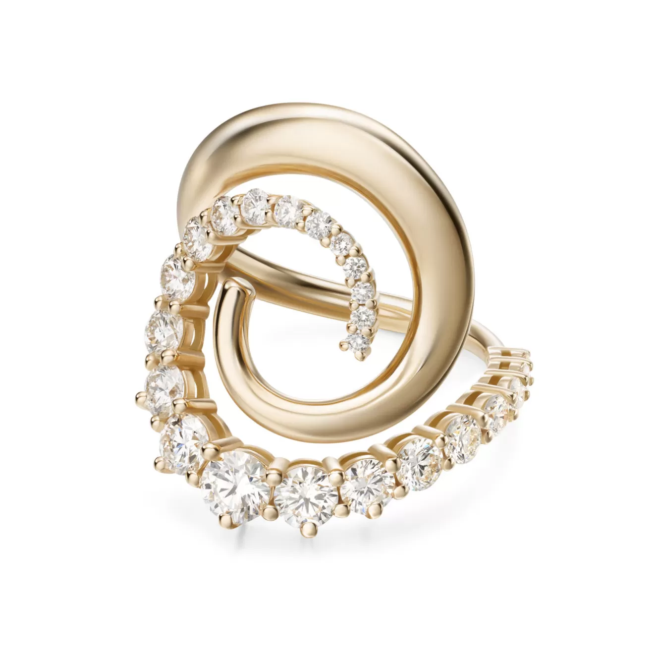 Rings>Melissa Kaye RILEY RING (Partial Diamond)