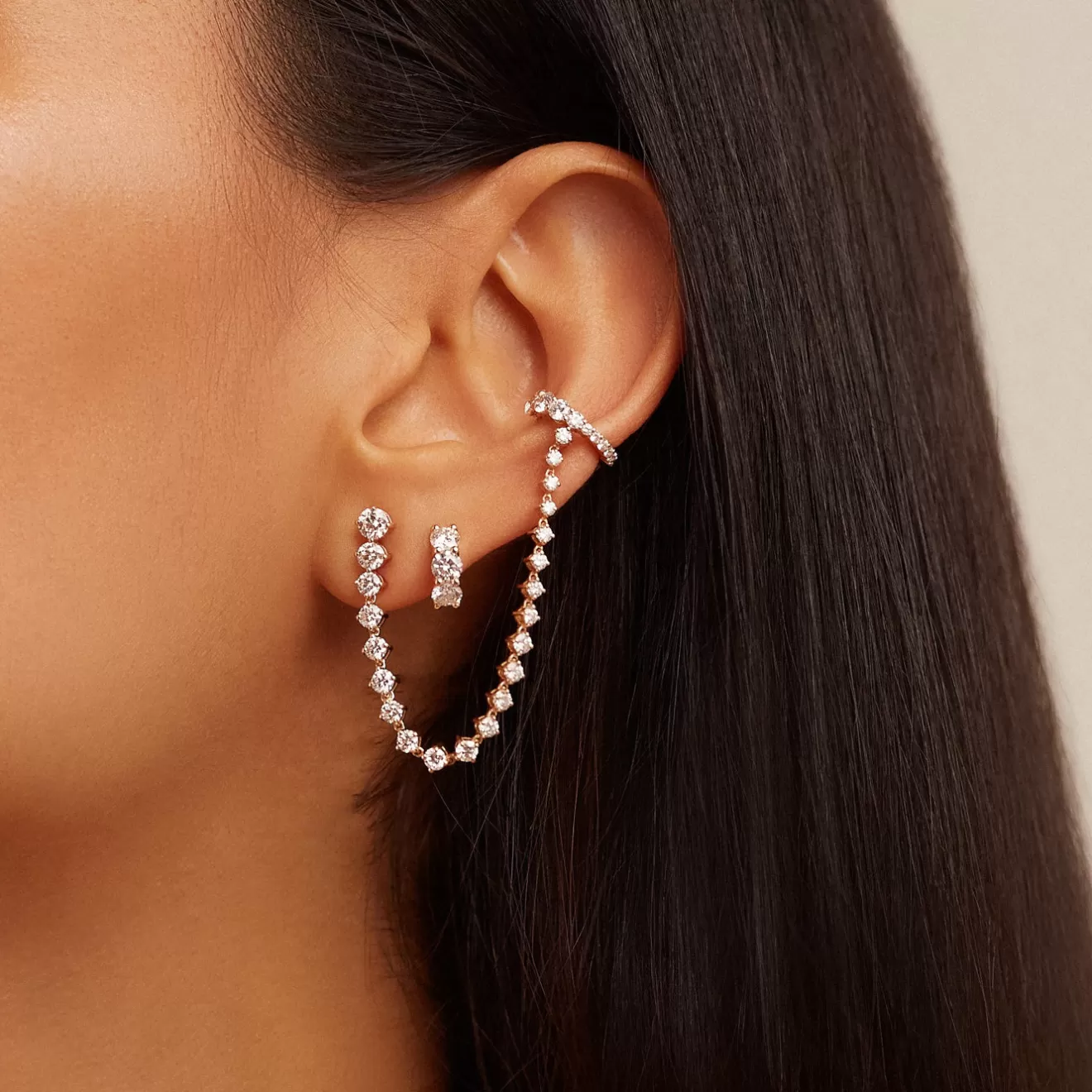 Earrings>Melissa Kaye SADIE DRAPED EARRING