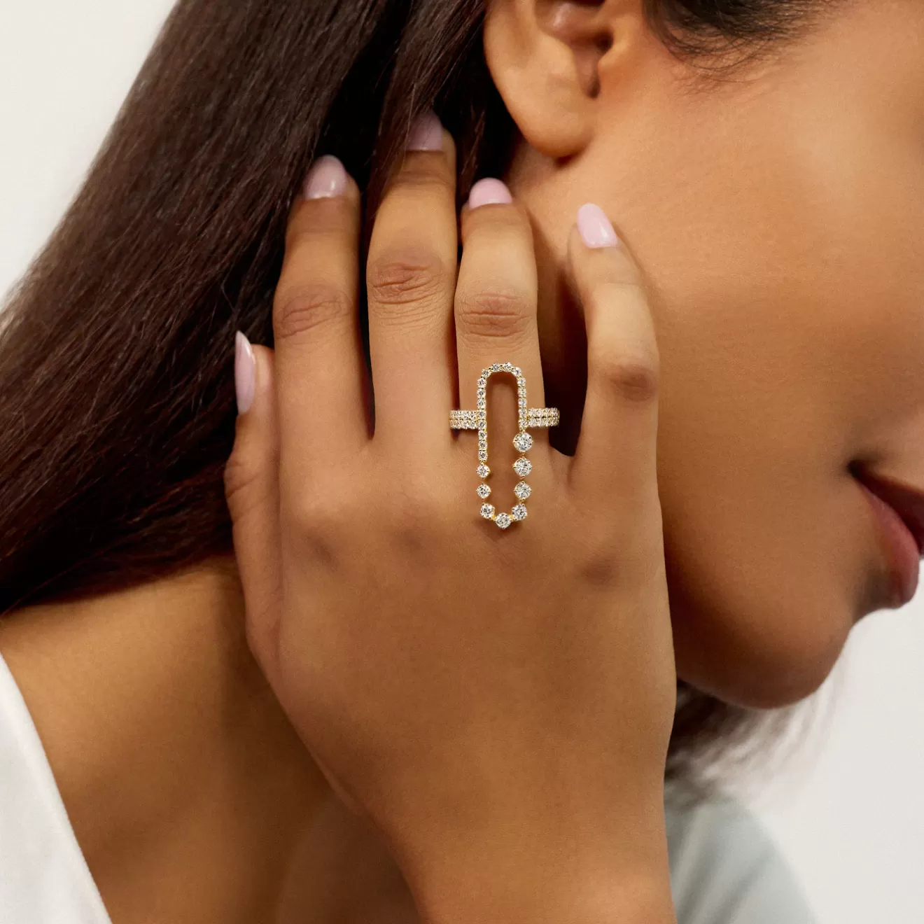 Rings>Melissa Kaye STELLA ELLIPSE RING